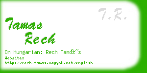 tamas rech business card